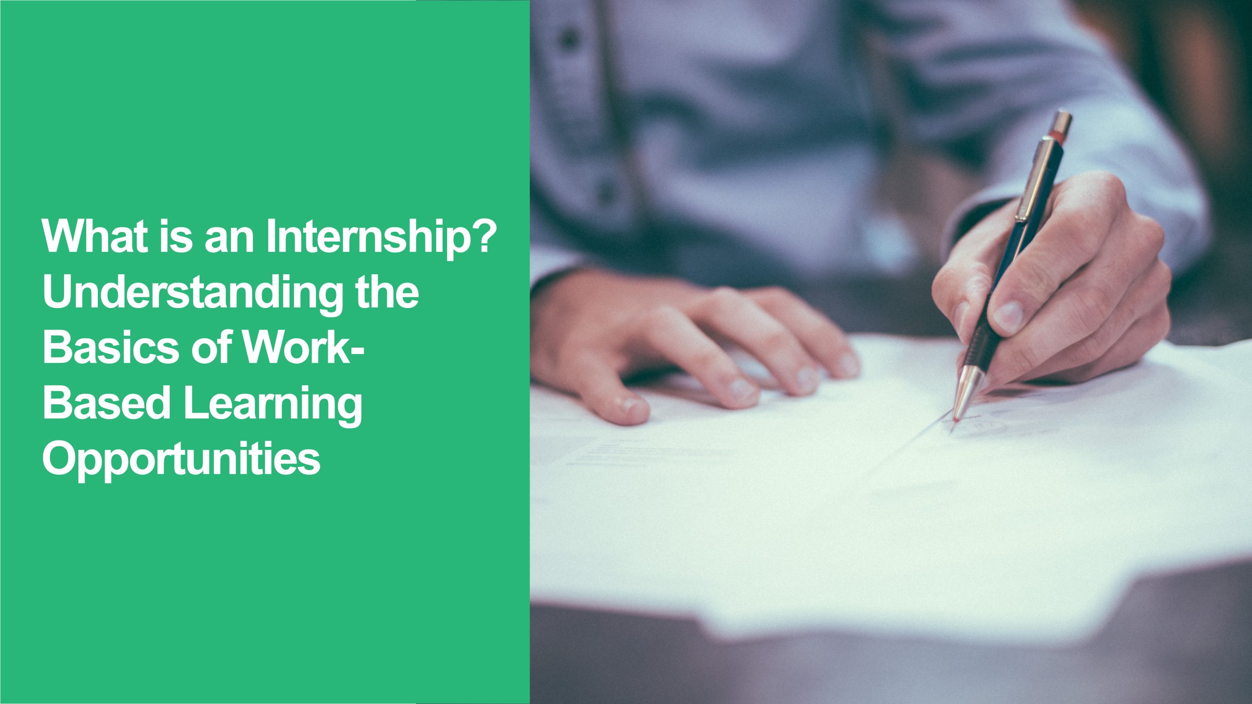 377 What is an Internship Understanding the Basics of Work-Based Learning Opportunities Internship